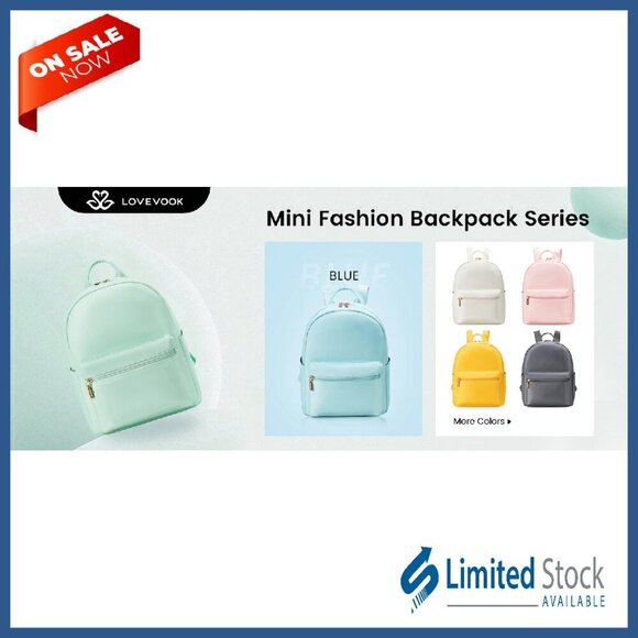 Waterproof Mini Backpack Lightweight Nylon Daily Purse Multiple Pockets
